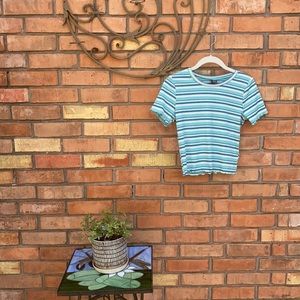 Striped shirt sleeve